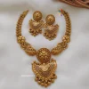 Beautiful Golden Flower Design Necklace