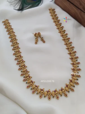 Simple Multi Stone Peacock Haram