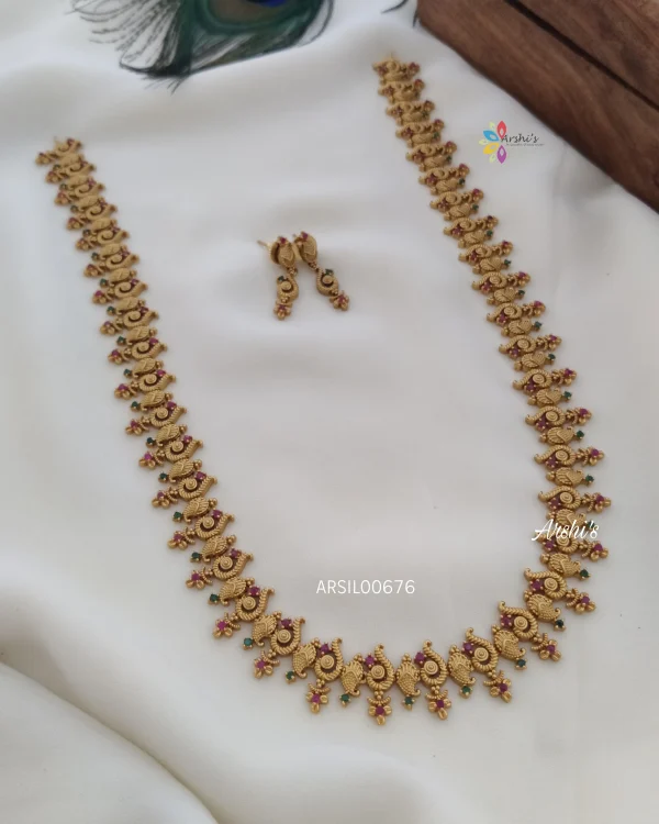 Simple Multi Stone Peacock Haram