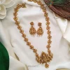 Peacock Design Chain with Lakshmi Pendant Haram