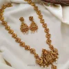 Peacock Design Chain with Lakshmi Pendant Haram