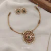 Kemp Round Pendant Hasli Necklace