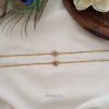 Flower Design Jadua AD Anklets