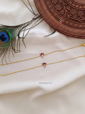 Lotus Design Jadua Stone Anklets
