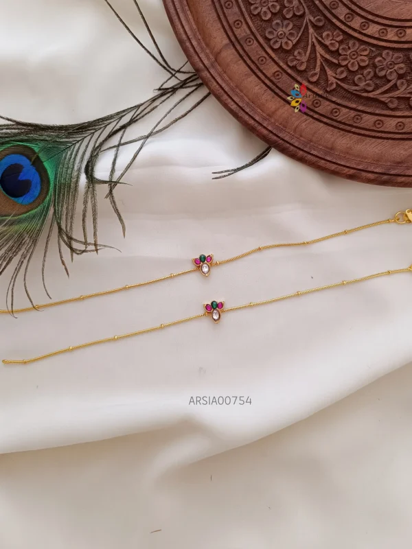 Lotus Design Jadua Stone Anklets