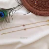Classic Multi Color Stone Anklets