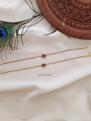 Classic Lotus Kemp Stone Anklets