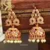 Mango Design Red Stone Earrings