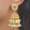 Bridal AD Stone Jhumkas