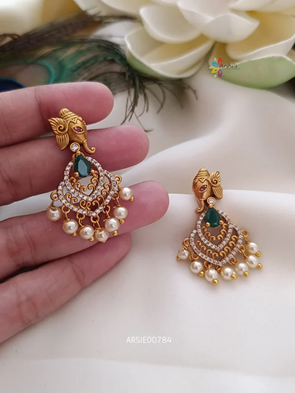Traditional Ganesha AD Earrings