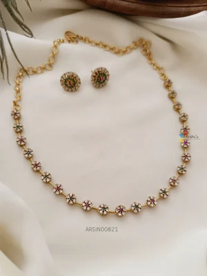 Simple AD Stone Necklace