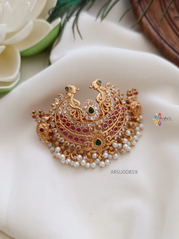 Beautiful Stone and Small Pearl Jada Billa