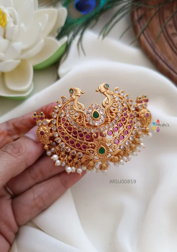 Beautiful Stone and Small Pearl Jada Billa