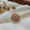Three Pearl Layer Choker