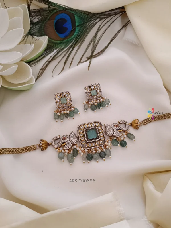 Pale Green Victorian Choker