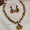 Trendy Green Stone Necklace