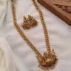 Trendy Two Layer Ball Chain Lakshmi Pendant Haram