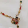 Simple Navarathna Stone Necklace