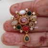 Simple Navarathna Stone Necklace