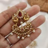Three Layer Pearl with Peacock Pendant Haram