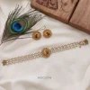 Peacock Pendant Pearl Bead Choker