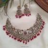 Classic Red Beaded Victorian Necklace
