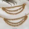 Traditional Three Layer Gold Bead Ear Chains