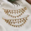 Three Layer Small Gold Bead Ear Chains