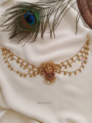 Traditional Temple with Rice Pearl Choti Hair Accessorie