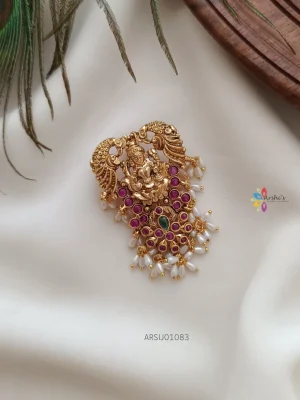 Antique Lakshmi Design Rice Pearl Hair Accessorie