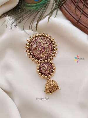 Round Peacock Design Hair Accessorie