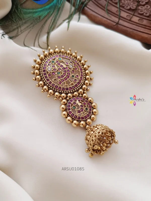 Round Peacock Design Hair Accessorie