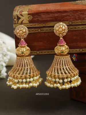 Trendy and Classic AD Stone Jhumka