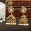 Bridal AD White Stone Jhumka