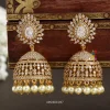 Bridal AD White Stone Jhumka