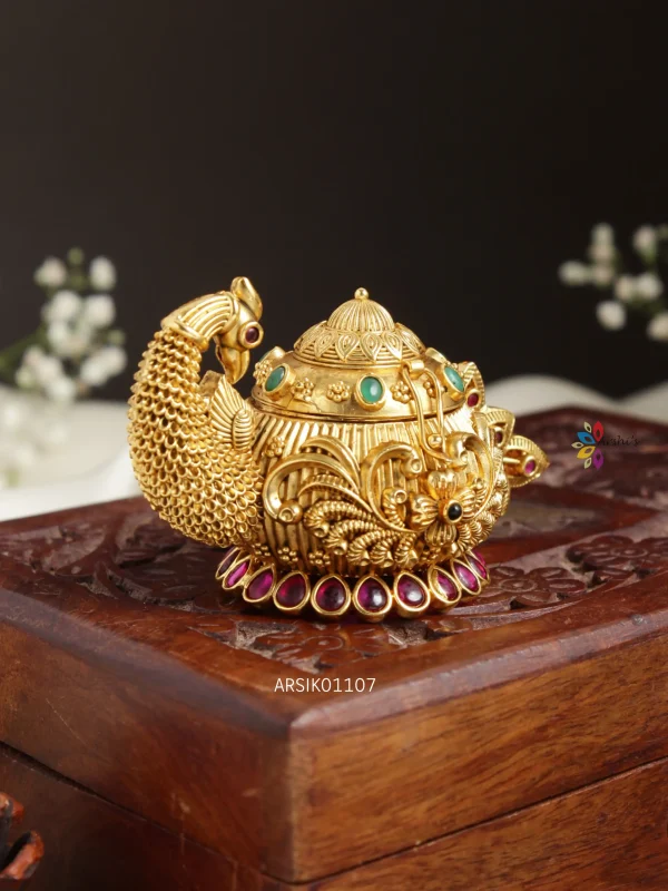 Adorable Peacock Design Kumkum Box