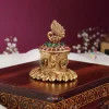 Stunning Peacock Design Kumkum Box