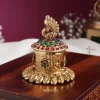 Stunning Peacock Design Kumkum Box