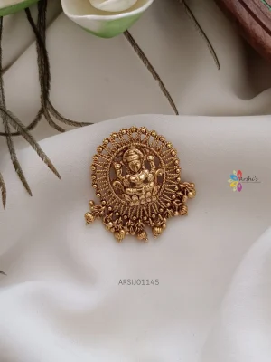 Round Lakshmi Design Hair Accessory