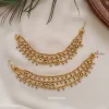 Three Layer Gold with Green Bead Drop Mattal