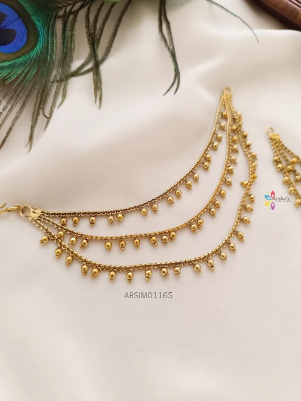 Three Layer Gold Beads Mattal