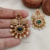 Beautiful Green Stone Ear Studs