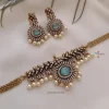 Simple Pale Blue Victorian Choker