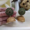 Green Stone Bridal Jhumka
