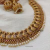 Peacock Design Red Stone Necklace