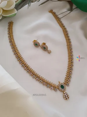 Elegant Flower with Stones Haram