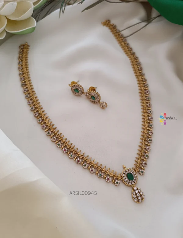 Elegant Flower with Stones Haram
