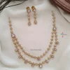 Two Layer Diamond Alike Necklace