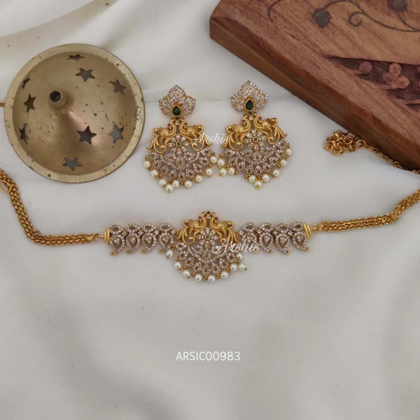 Trendy AD Peacock Choker