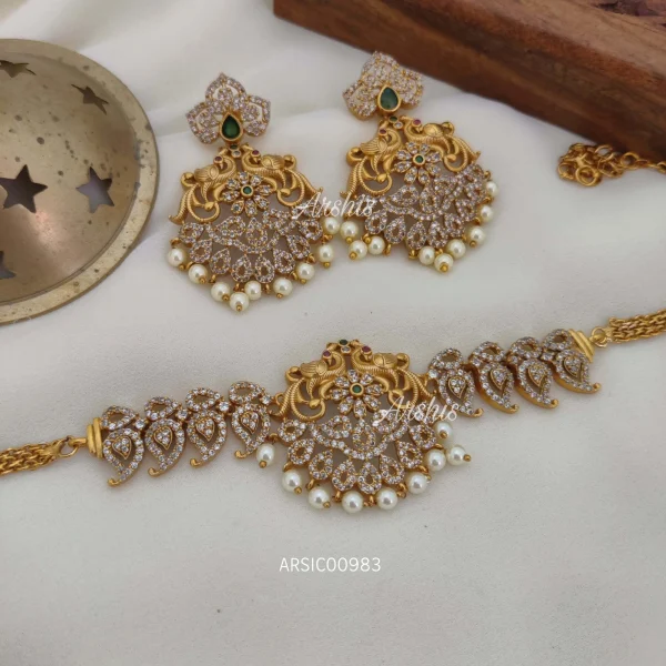 Trendy AD Peacock Choker
